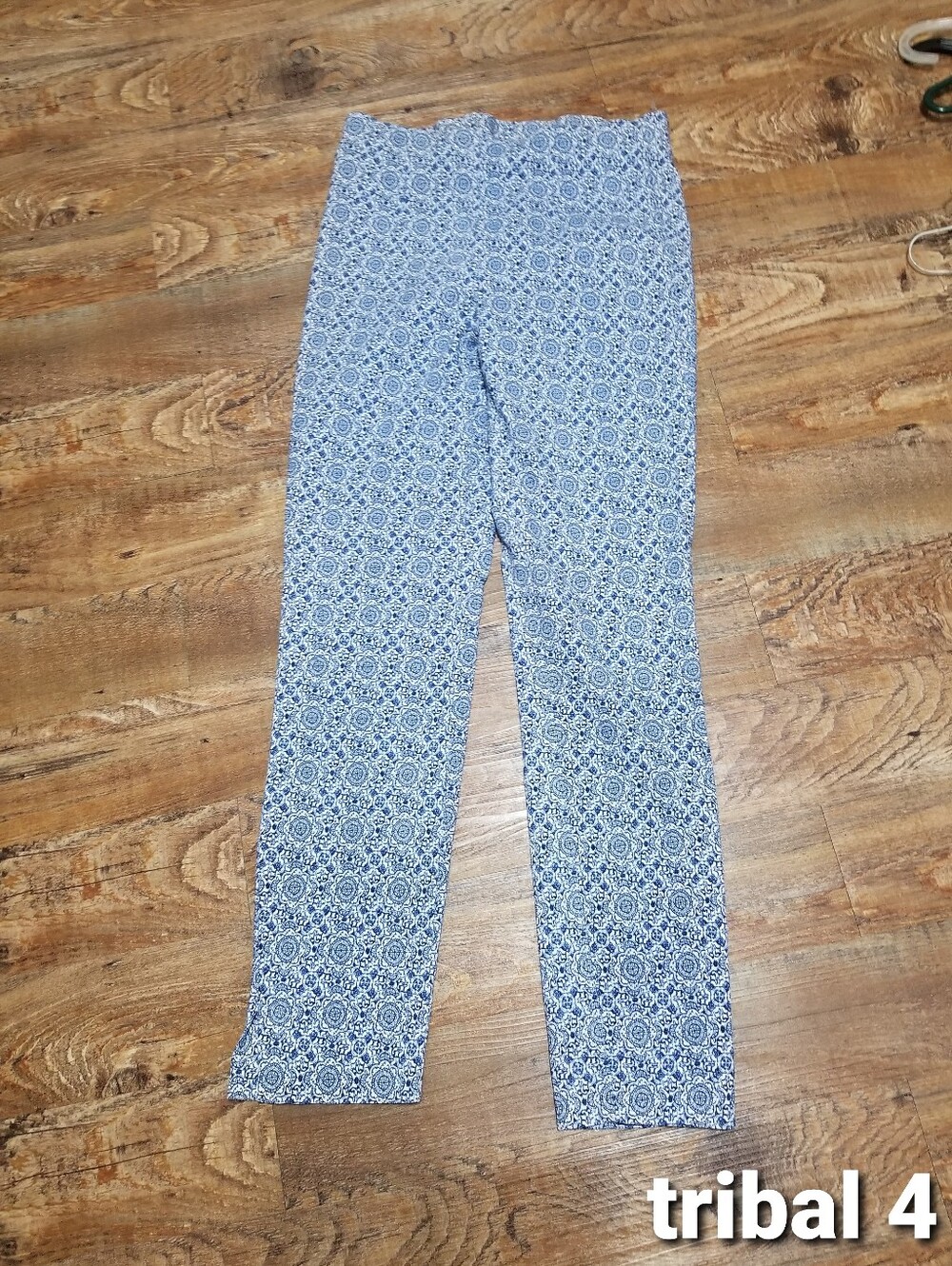 Tribal Pants 4 Blue Pull On Stretchy Beach Summer